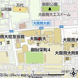 大阪商業大学周辺の地図