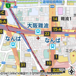 南都銀行大阪支店周辺の地図
