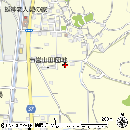 岡山県岡山市東区久保383周辺の地図