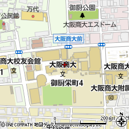 大阪商業大学周辺の地図