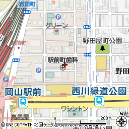 岡山駅前商店街事務所周辺の地図
