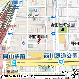 岡山駅前商店街事務所周辺の地図