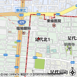 プレミアム新深江周辺の地図