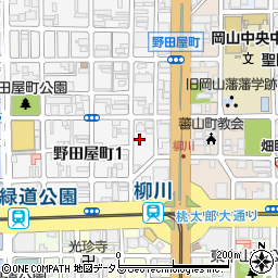 株式会社山本硝子建材　岡山営業所周辺の地図