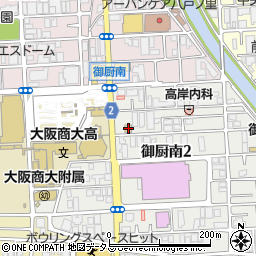 セブンイレブン東大阪御厨南店周辺の地図