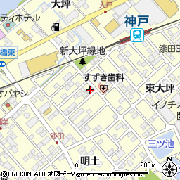愛知県田原市神戸町新大坪29周辺の地図