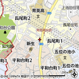 ツクイ神戸長田周辺の地図