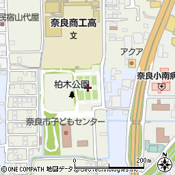 奈良市柏木コート周辺の地図