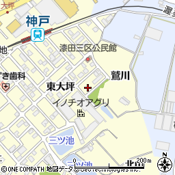 愛知県田原市神戸町東大坪58周辺の地図