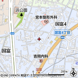 岡山県岡山市中区国富735周辺の地図