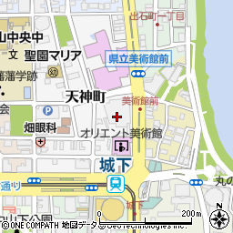 山陽放送株式会社　ラジオ番組周辺の地図
