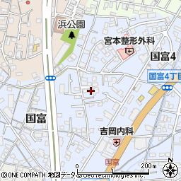 岡山県岡山市中区国富748-5周辺の地図