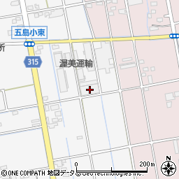 静岡県浜松市中央区西島町393周辺の地図