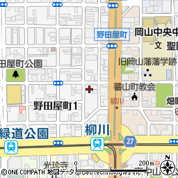 ポレスター野田屋町周辺の地図