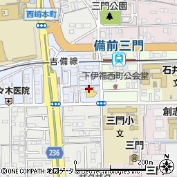 株式会社イトウゴフク　西崎店周辺の地図