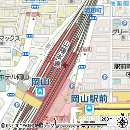 セブンイレブンキヨスク岡山駅新幹線上りホーム店周辺の地図