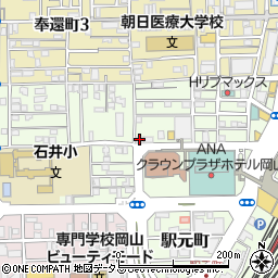 タイムズカー岡山駅西口店周辺の地図