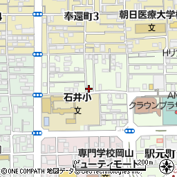 岡山県岡山市北区寿町7-3周辺の地図