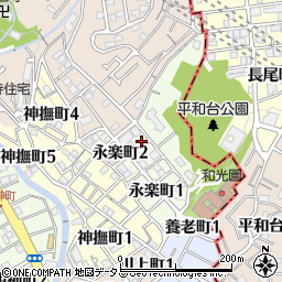 兵庫県神戸市須磨区永楽町2丁目4-2周辺の地図