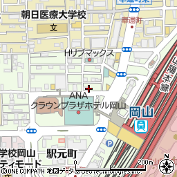 リパーク岡山駅元町第９駐車場周辺の地図