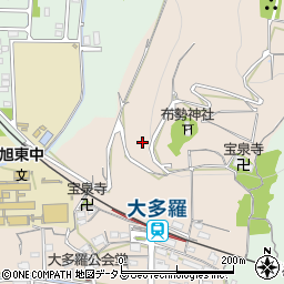 布勢神社周辺の地図