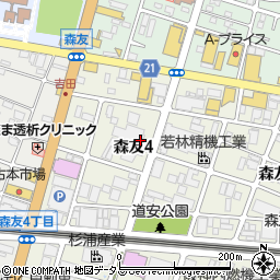 ニチユＭＨＩ近畿株式会社　明石支店周辺の地図