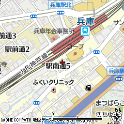 春秋 コープ兵庫店周辺の地図