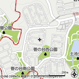 兵庫県神戸市須磨区菅の台7丁目周辺の地図