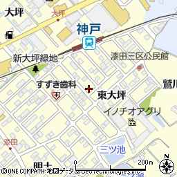 愛知県田原市神戸町新大坪173周辺の地図