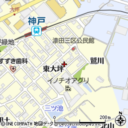 愛知県田原市神戸町東大坪51周辺の地図