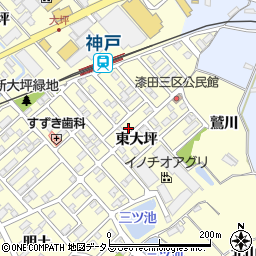 愛知県田原市神戸町新大坪177周辺の地図