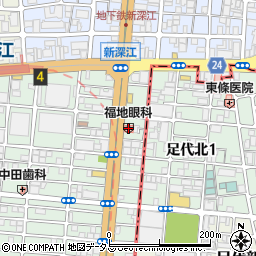 ＧＲＡＮＤＩＲ新深江ーグランディル新深江ー周辺の地図