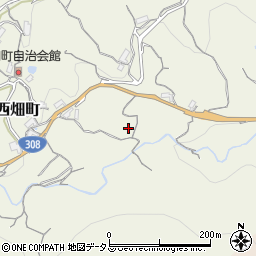 奈良県生駒市西畑町周辺の地図