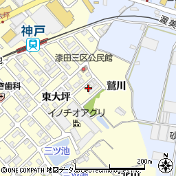 愛知県田原市神戸町東大坪53周辺の地図