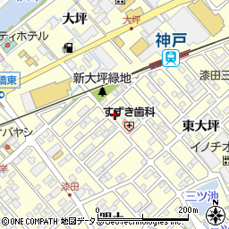 愛知県田原市神戸町新大坪133-1周辺の地図