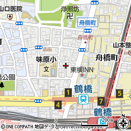 大阪府大阪市天王寺区味原町周辺の地図