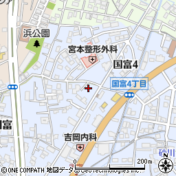 岡山県岡山市中区国富735-5周辺の地図