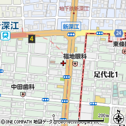 エイチ・ツーオー新深江周辺の地図