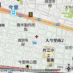 東洋カーマックス大今里南駐車場周辺の地図