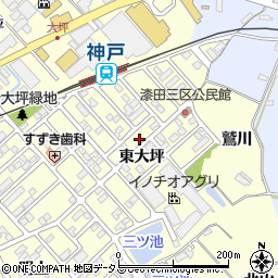 愛知県田原市神戸町新大坪180周辺の地図