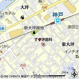 愛知県田原市神戸町新大坪133-2周辺の地図