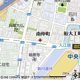 兵庫県神戸市兵庫区南仲町1-5周辺の地図