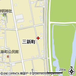 静岡県浜松市中央区三新町90周辺の地図