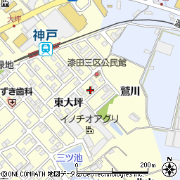 愛知県田原市神戸町東大坪50周辺の地図