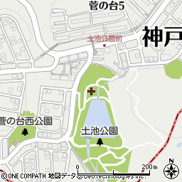 兵庫県神戸市須磨区菅の台周辺の地図