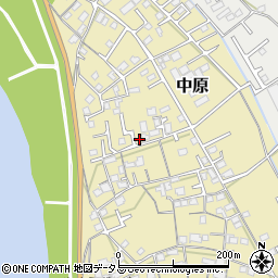 岡山県総社市中原884-15周辺の地図