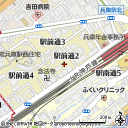 兵庫山城ハイツ周辺の地図