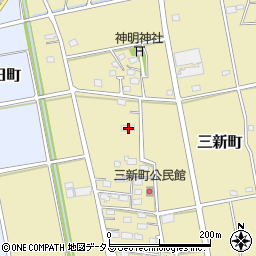 静岡県浜松市中央区三新町238周辺の地図