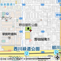 野田屋町公園トイレ周辺の地図