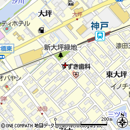 愛知県田原市神戸町新大坪132周辺の地図